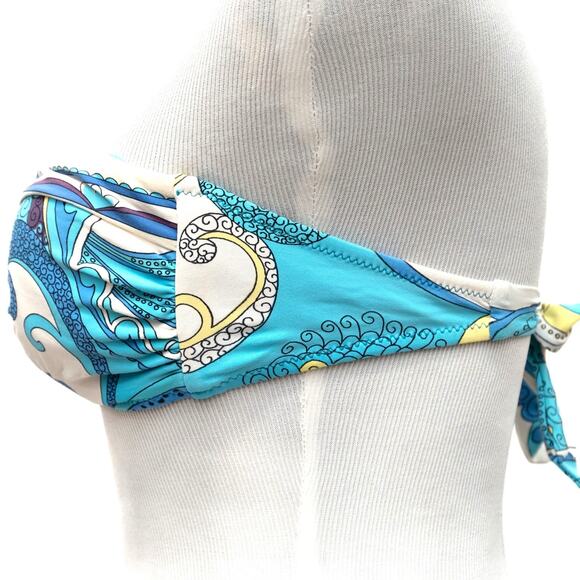 2 Trina Turk Multi-Color Bandeau Bikini Tops Size 4 - Picture 3 of 12